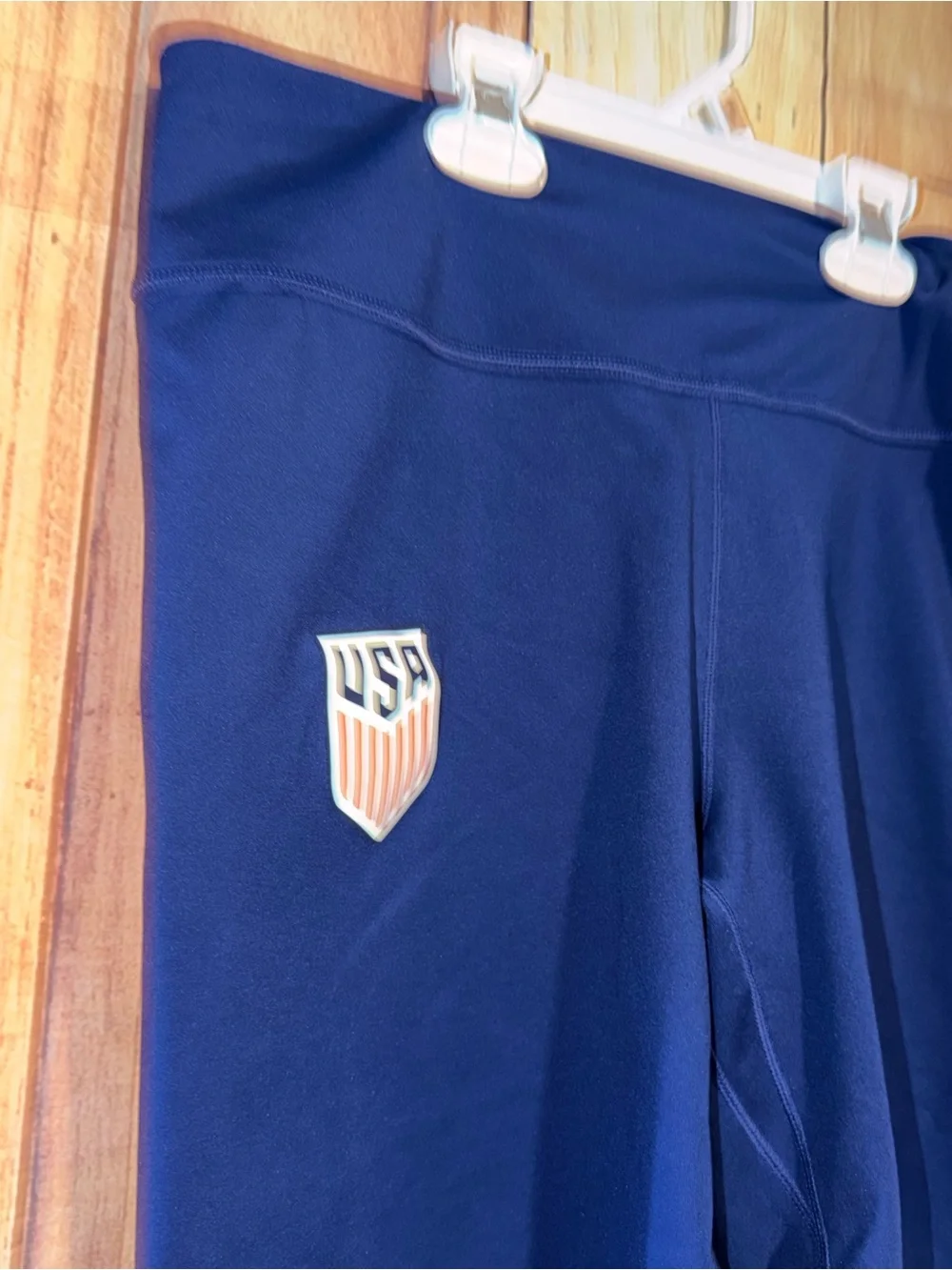 Nike Dri-Fit Size Large Bike Shorts Navy Blue USA National Soccer Team Like New